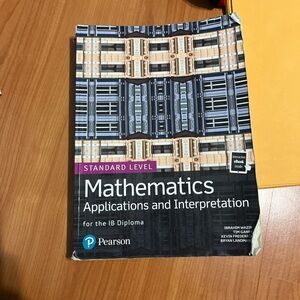 Pearson Mathematics Applications Book - Blue and White
